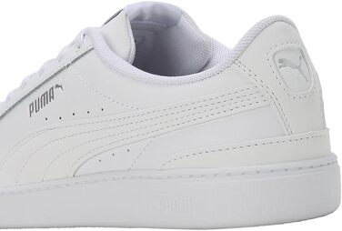 Жіночі шкіряні кросівки PUMA Vikky V3 Lthr, білі з сріблястими деталями, розмір 39 EU