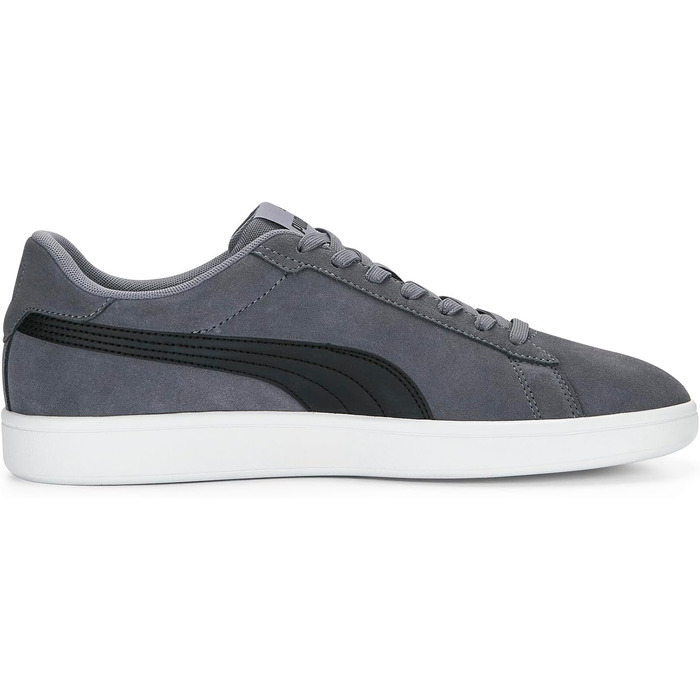 Кросівки Puma Smash V2 Low-Top унісекс, сірі з чорним та білим (Gray Tile/Black/White), розмір 44.5 EU