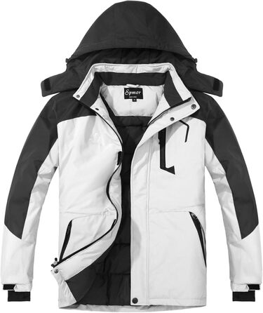 Жіноча водонепроникна легка куртка-дощовик, вітрозахисна з капюшоном, світло-зелена (XXL, білий/опulent Garten)