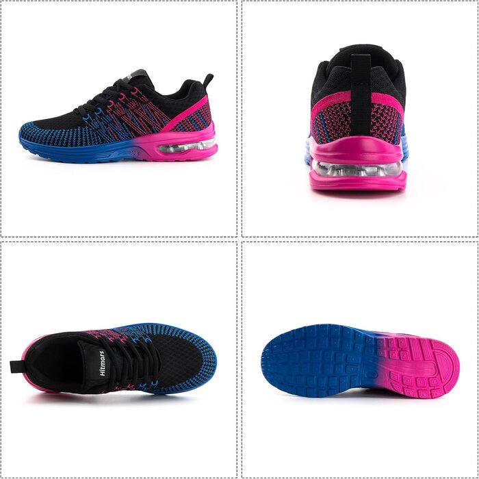 Жіночі кросівки для бігу Hitmars: зручні, дихаючі, з підошвою, що не ковзає. Розміри EU 36-42 (чорний, фіолетовий, блакитний)