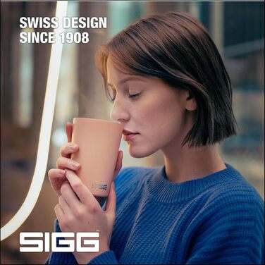 Термочашка SIGG Neso Pure Ceram 0,3 л, керамічне покриття, рожевий, з Tritan-кришкою, легка, BPA-free, нержавіюча сталь, для кави, підходить для миття в посудомийній машині