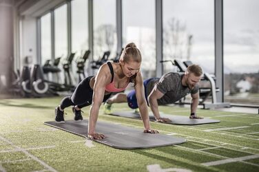 Гімнастичний килимок Fitline, сірий, для фітнесу та йоги