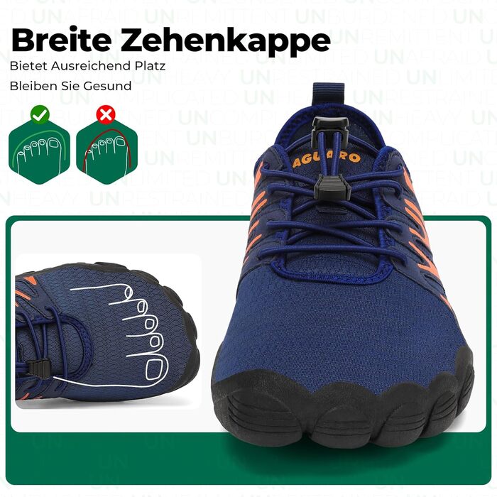 Чоловічі тапочки-шльопанці SAGUARO для плавання та відпочинку, дихаючі, швидко сохнуть, широка передня частина, розмір 39-48, блакитні