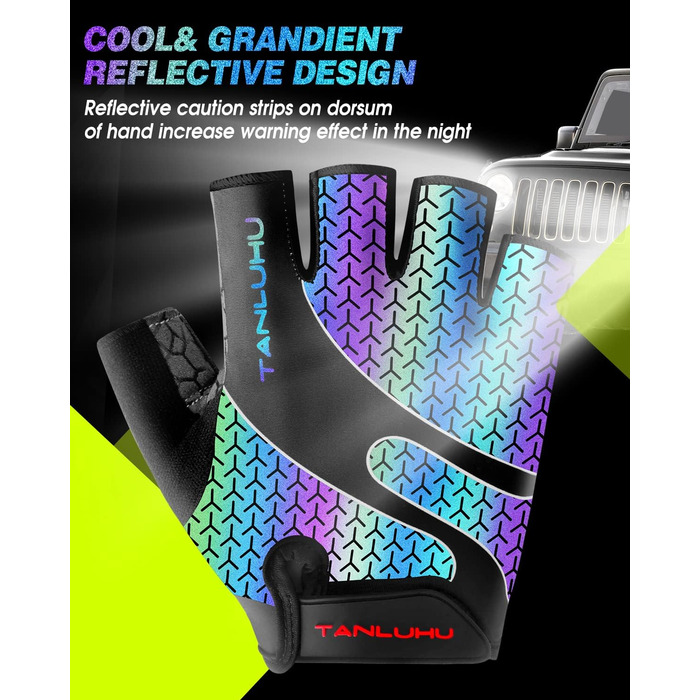 Рукавички для велосипеда: рукавички для гірського велосипеда, рукавички для їзди, рукавички з амортизуючим вкладишем, рукавички для катання на велосипеді для жінок та чоловіків (різні кольори, S)