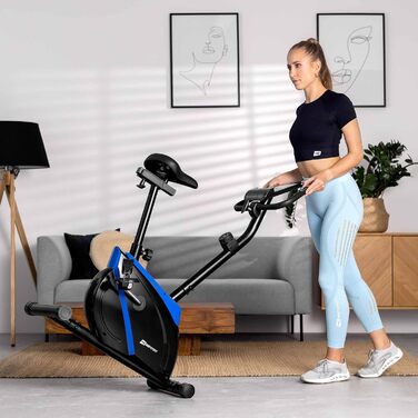 Велотренажер Hop-Sport Onyx для дому з комп'ютером, пульсометром, 8 рівнями навантаження, маховик 7 кг, до 120 кг