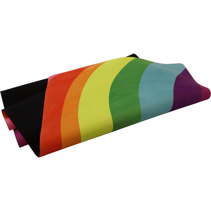 Йога-мат Yoga Design Lab Combo Rainbow 3.5 мм, нековзкий, натуральний каучук, рушник-килимок 2-в-1, з ременем для перенесення, для інтенсивних тренувань