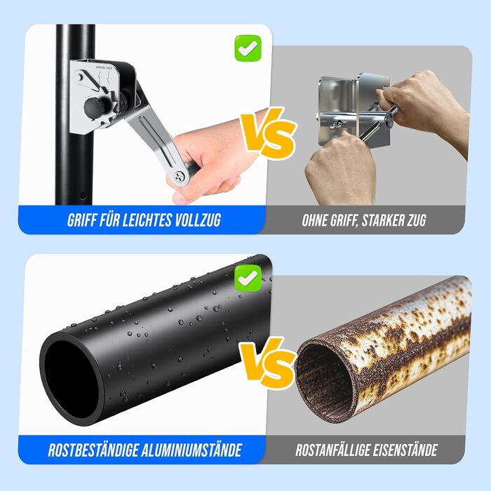 Професійна волейбольна сітка для саду з регульованою висотою, стійками з антикорозійним покриттям, лінією розмітки, м'ячем PU, насосом, натягувачами та сумкою для транспортування (9.75м*1м)