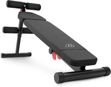 Складана лавка для тренувань Marbo Sport MH-L104 2.0, чорна, виробництво ЄС