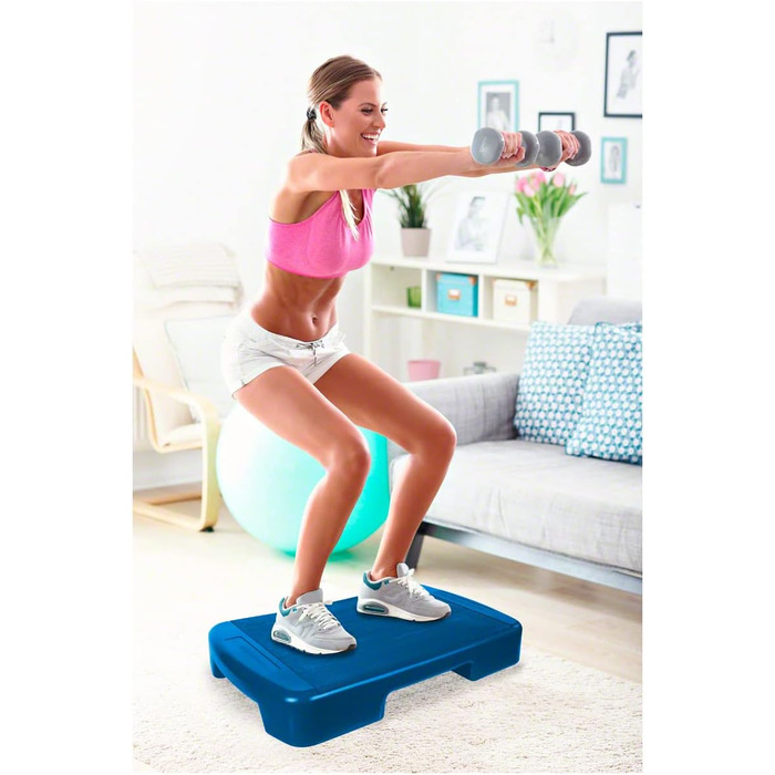 Фітнес степ-платформа Sport-Tec 70x40x10,5 см синя