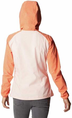 Жіноча софтшелл куртка Columbia Softshell, колір Heather Canyon 890 Peach Blossom / Sunset Orange, розмір M