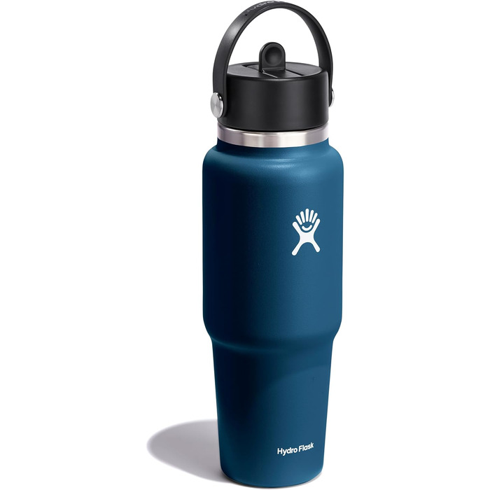 Термос-пляшка Hydro Flask 946 мл з трубочкою, вакуумна ізоляція TempShield, нержавіюча сталь, герметична, BPA-free, індиго