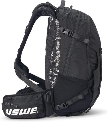 Рюкзак USWE Shred 25 л чорний для MTB, E-MTB, гірських велосипедів, преміум класу