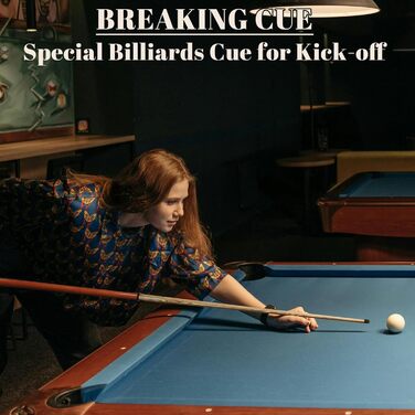Більярдний кий для розбиття IIQ Heavy Hitter Break Stick, чорний, 21 унція (652 г)