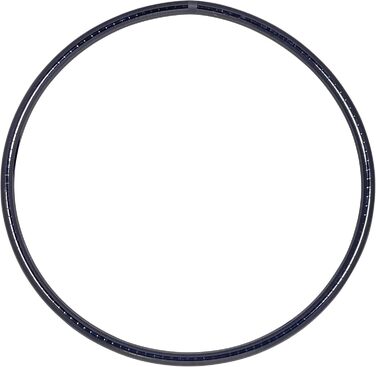 Обруч для фітнесу Zirkus Hula Hoop, металеві кольори, діаметр 70/75/80/85/90 см, чорний, Ø90 см