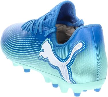 Дитячі футбольні черевики PUMA Unisex, розмір 32.5 EU, кольори Hyperlink Blue/Mint/Puma White