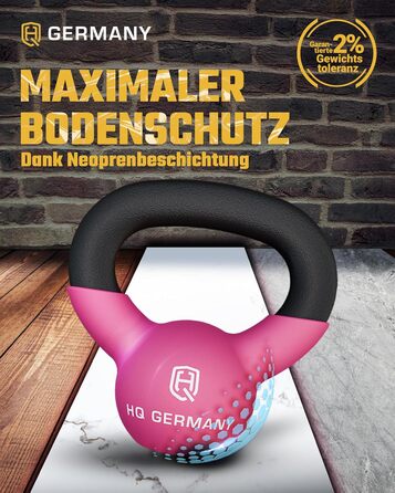 Гантель з неопрену HQ Germany® Vollguss 2-32кг | Комплекти для початківців | Точність ваги ±2,0%