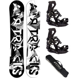 Чоловічий комплект для сноуборду Airtracks BWF Camber Extra Wide 171 см з кріпленням Master XL та сумкою