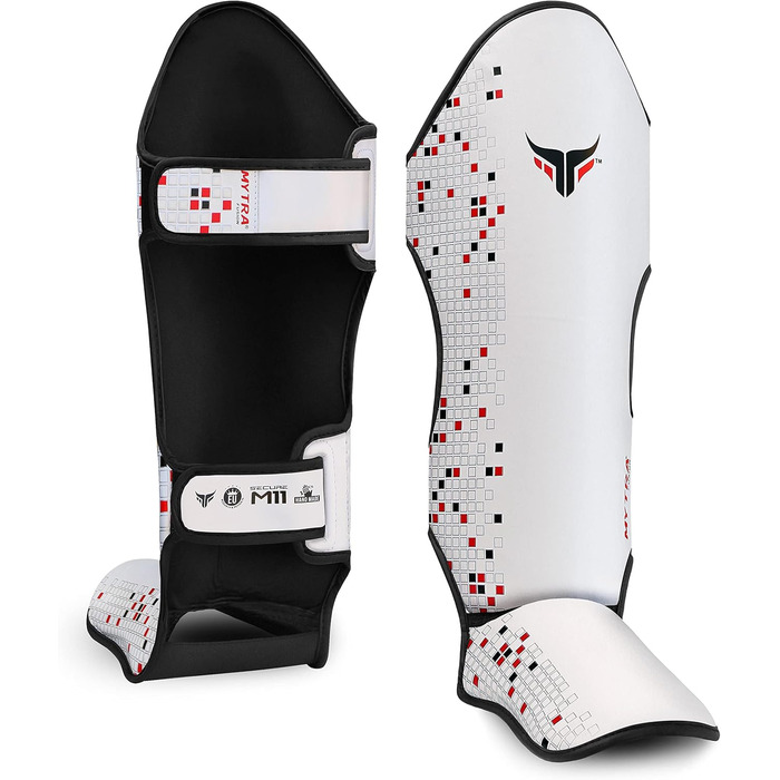 Mytra Fusion M-11 захист гомілки та стопи для муай-тай, кікбоксингу та MMA, преміум якість, легкі та міцні щитки для тренувань з єдиноборств