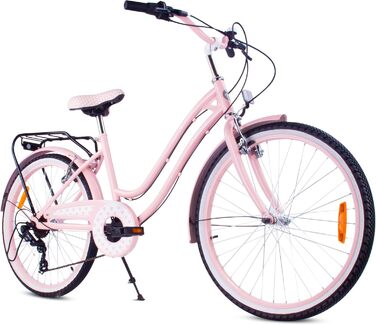 Дівчача дитяча велосипед Sun Baby 20 дюймів, 6 швидкостей Shimano, біло-золотий, для дітей 6-10 років