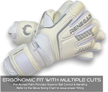 Воротарські рукавички Renegade GK Vulcan Microbe-Guard Pro-Tek (розміри 6-11, 4 стилі, 3 рівень) | Hyper Grip 3.5+3мм | Для дорослих, молоді, дітей