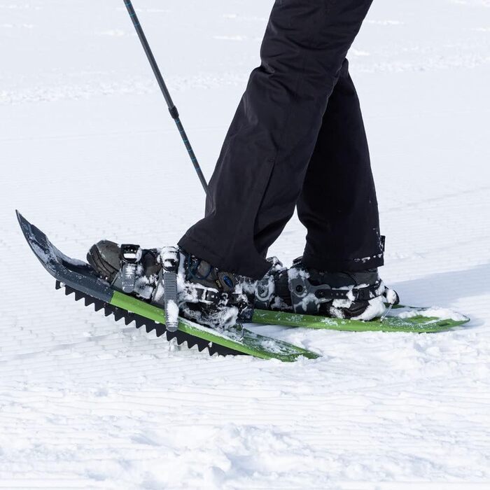 Снігоступи outdoorer SnowClimber M 25'' із підйомною п'ятою та кріпленням, для активних прогулянок, зелені