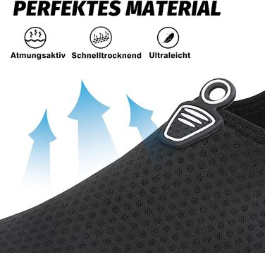 Чоботи для плавання та водних видів спорту Luedka, унісекс, чорні, розмір 34-48