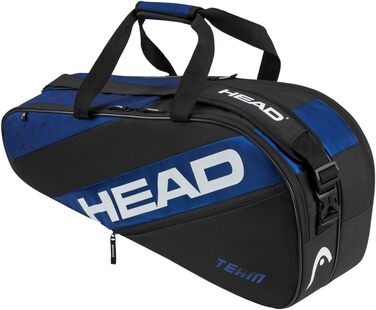 Тенісна сумка HEAD Team M, синьо-чорна, для ракеток