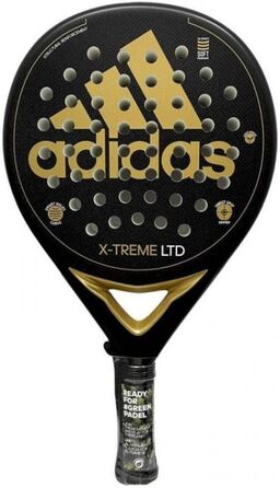 Ракетка Adidas X-Treme чорного кольору з золотими деталями