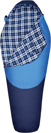 Спальний мішок WKFAMOUT Mumienschlafsack Outdoor -12°C-0°C [500GSM] з фланелі для кемпінгу та подорожей. Підходить для дорослих та дітей. Зручний, теплий, машинне прання.