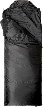 Сплячий мішок Snugpak Jungle Bag WGTE з вбудованою москітною сіткою - Легкий, гігієнічний спальний мішок та універсальний ковдр - для кемпінгу та експедицій у тропічних умовах (Чорний, права блискавка)