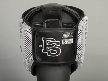 Захист голови Paffen Sport Star MESH для спарингу – Легкий та міцний, для боксу, муай-тай, кікбоксингу. Чорний/Білий S/M
