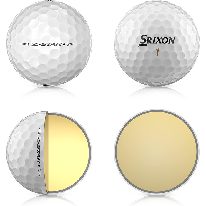 Гольф-м'ячі Srixon Z-Star Diamond 2, унісекс, білий, універсальний розмір