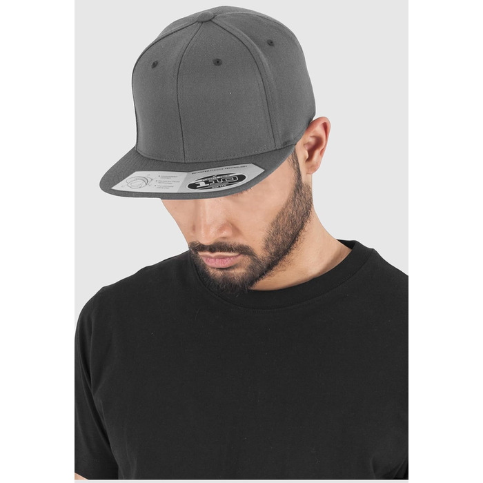 Кепка-снэпбек Flexfit для дорослих, регульований розмір, темно-сіра
