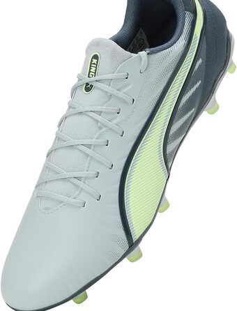Футбольне взуття PUMA King Match Fg/Ag (41 EU) – унісекс, кольори: Frosted Dew, Fizzy Apple, Gray Skies