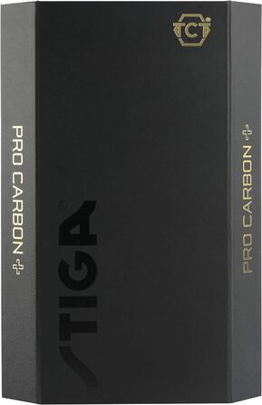 Професійна ракетка для настільного тенісу STIGA Pro Carbon, універсальна, для дорослих, червоно-чорна, комплект з двома ракетками