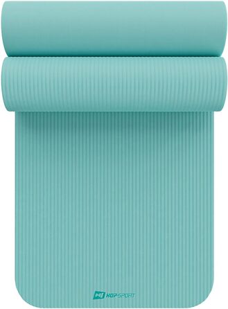 Гімнастичний килимок Hop-Sport 190x60x1 см, нековзкий, амортизуючий, з NBR-піни, з ременем для перенесення