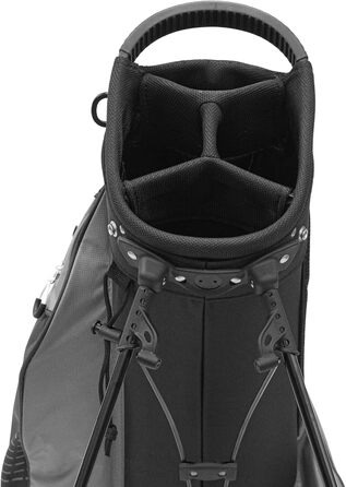 Сумка для гольфу Longridge Super Lite з 8 відділеннями, чорно-червона