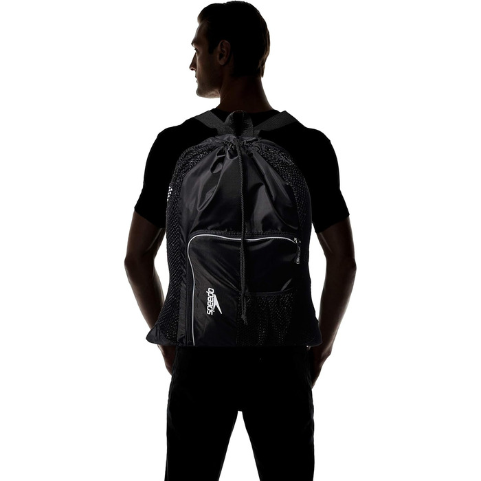Сітчаста сумка Speedo Deluxe для дорослих, унісекс, чорна