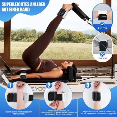 Ваги для ніг та рук BECOJADDE 0.45/0.9 кг (1.8 кг пара) - для кардіотренувань, бігу, фітнесу