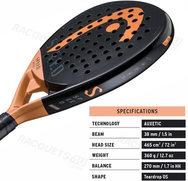 Ракетка для падел-тенісу Head Speed Motion – серія Pro, Pro X, Elite, Motion