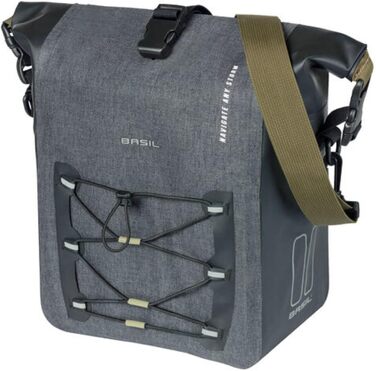 Велосипедна сумка Basil Navigator Waterproof M, чорна, 100% водонепроникна (IPX3)