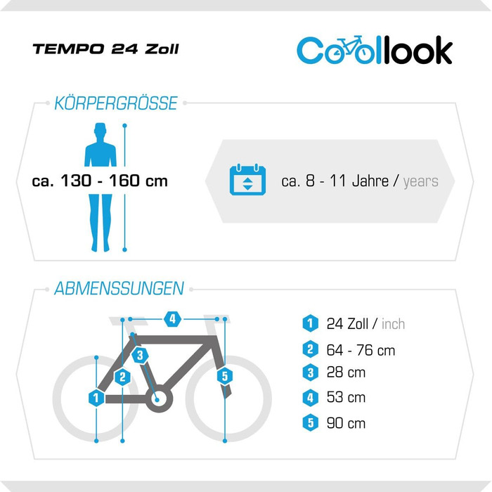 Гірський велосипед Probike Tempo 24 дюйми, 18 швидкостей, для хлопців і дівчат, зріст 130-155 см