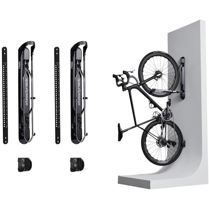 Тримач для велосипеда Steadyrack Classic Rack (2 шт.) - вертикальне кріплення на стіну для дому, гаража, паркінгу