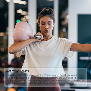 Професійна змагальна гиря Kettlebell 32 кг червона, преміум якість, для фітнесу та тренажерного залу, з навчальним постером, 4-36 кг