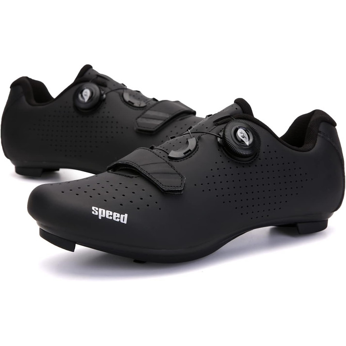 Велосипедні кросівки Msport для чоловіків та жінок – дихаючі, сумісні з Peloton, SPD, SPD-SL та Look Delta педалями (39 EU, N02)