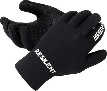 Рукавички для дайвінгу Cressi Black Neoprene Gloves Resilient 3mm, чорні, для дорослих