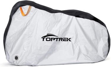 Чохол для велосипедів Toptrek на 2 велосипеди, водонепроникний, 210D Oxford, 210 x 110 x 95 см, гараж для велосипедів, захист від сонця, міцний, з сумкою