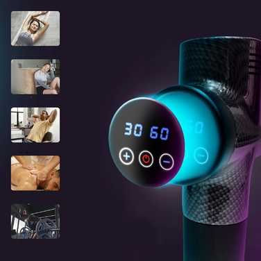 Перкусійний масажер для тіла та спини Massage Gun Pro: набір з 10 насадок