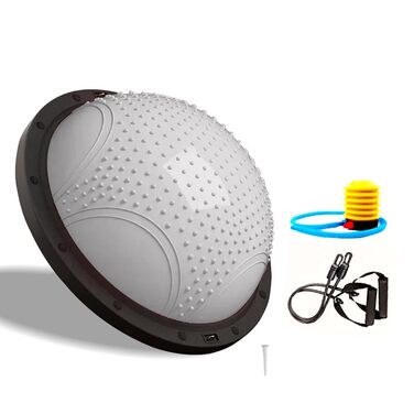 Фітбол для фітнесу та реабілітації 59 см з шипами, для зміцнення м'язів кора, масажу та зняття болю, Body Balance