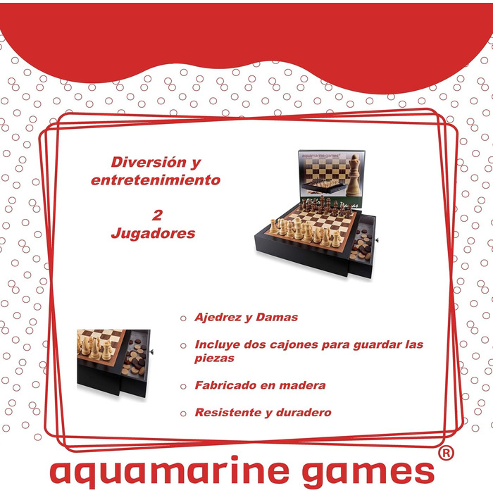 Настільна гра Шахи та Шашки дерев'яні, Schach und Dame, fd11555